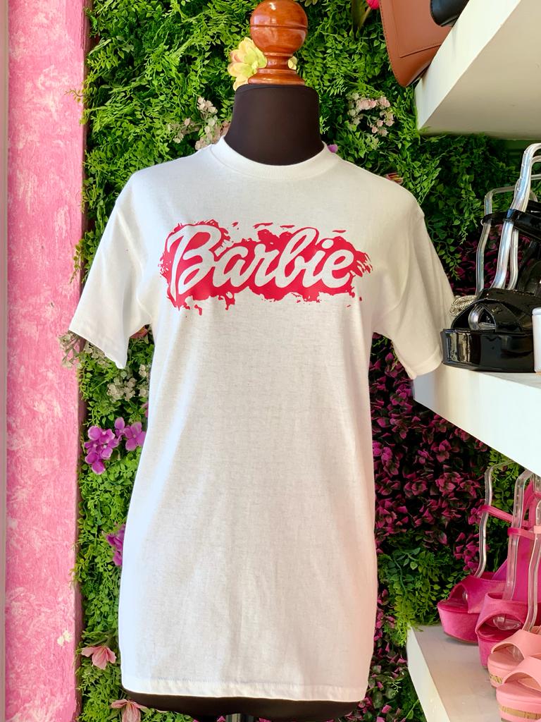 Playera barbie Blanca