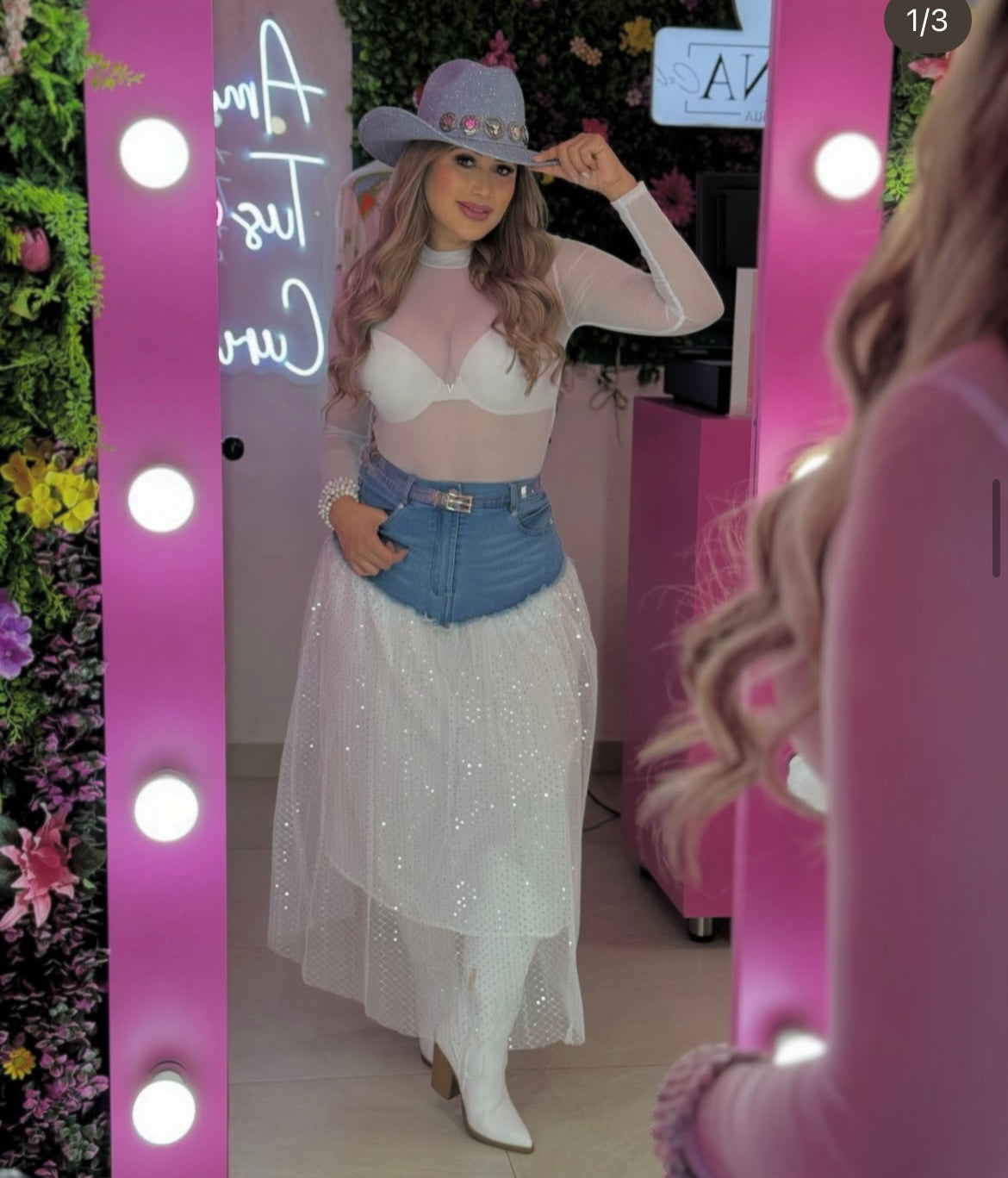 Falda mezclilla