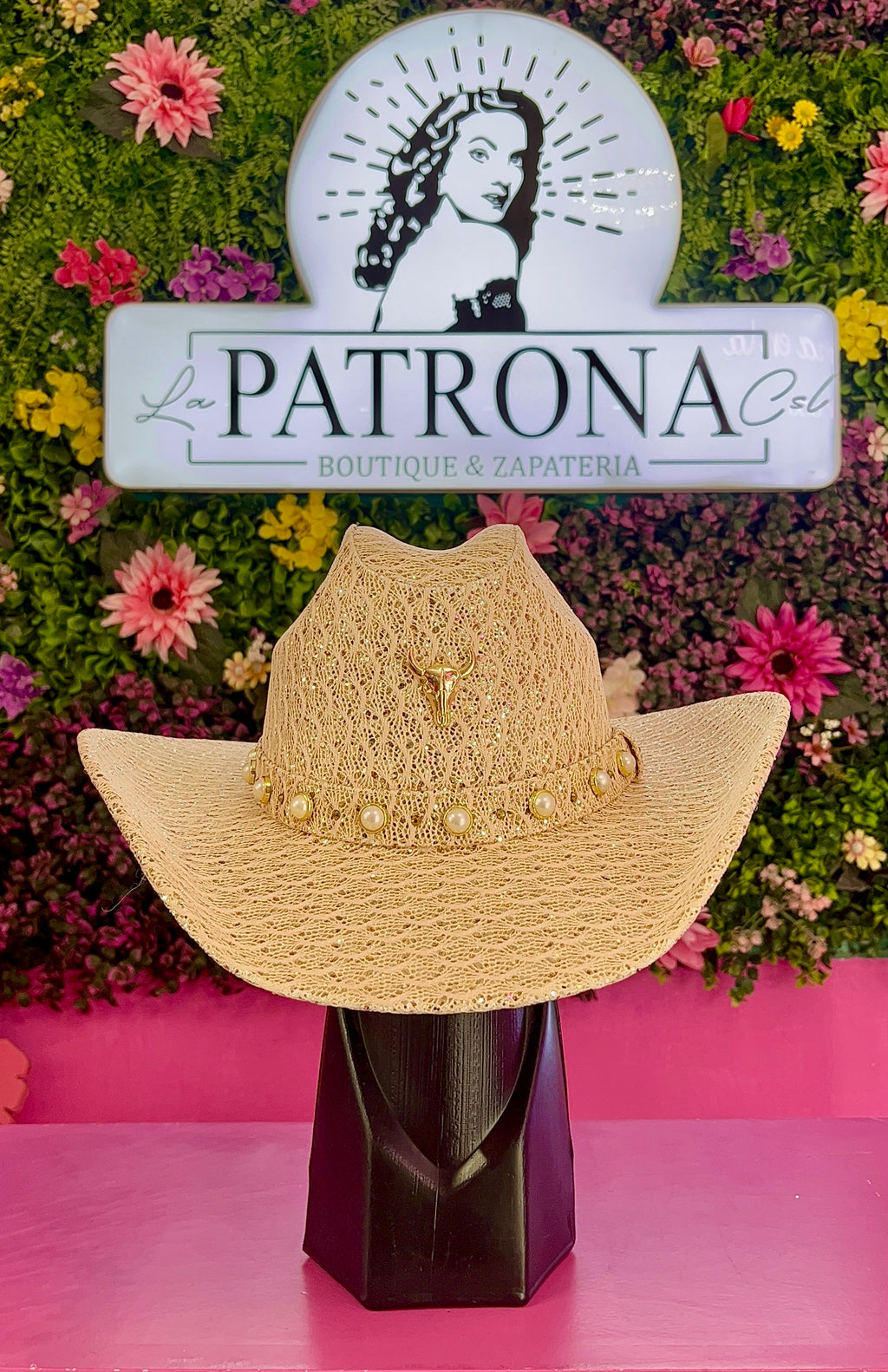 Sombrero dorado glitter