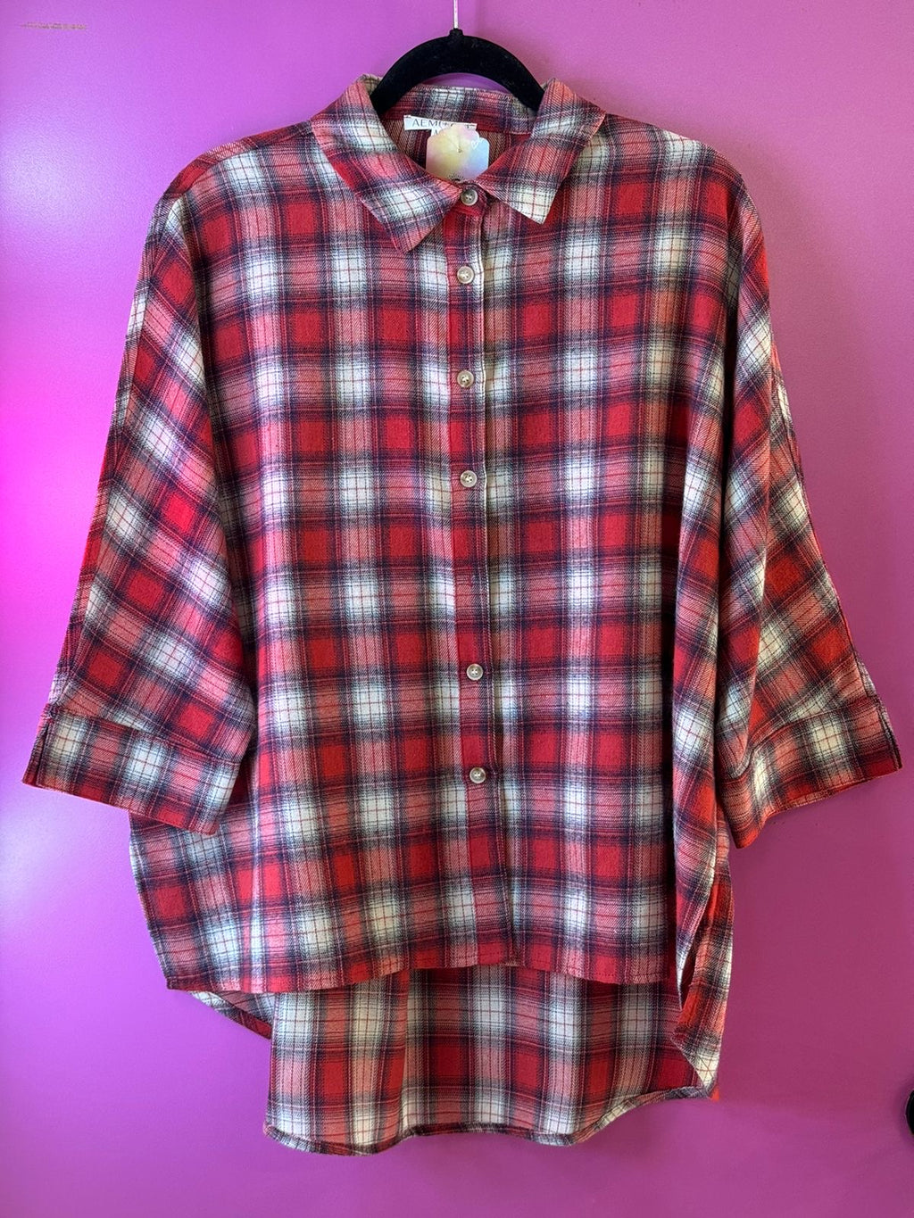 Camisa cuadros roja