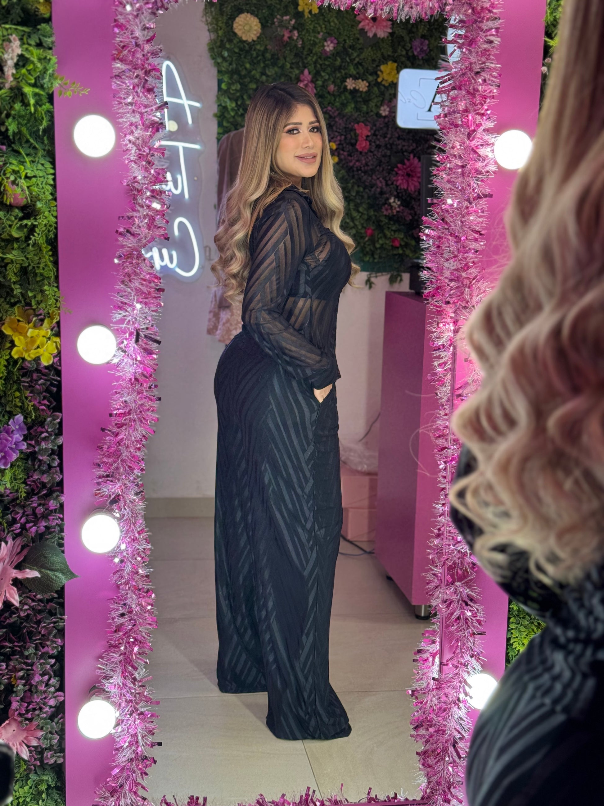 Set negro regular y curvy
