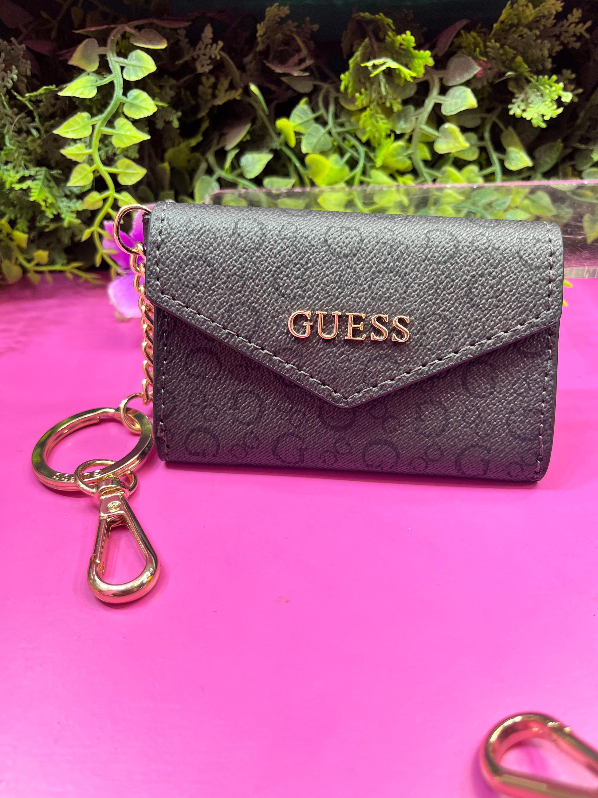 Tarjetero negro GUESS