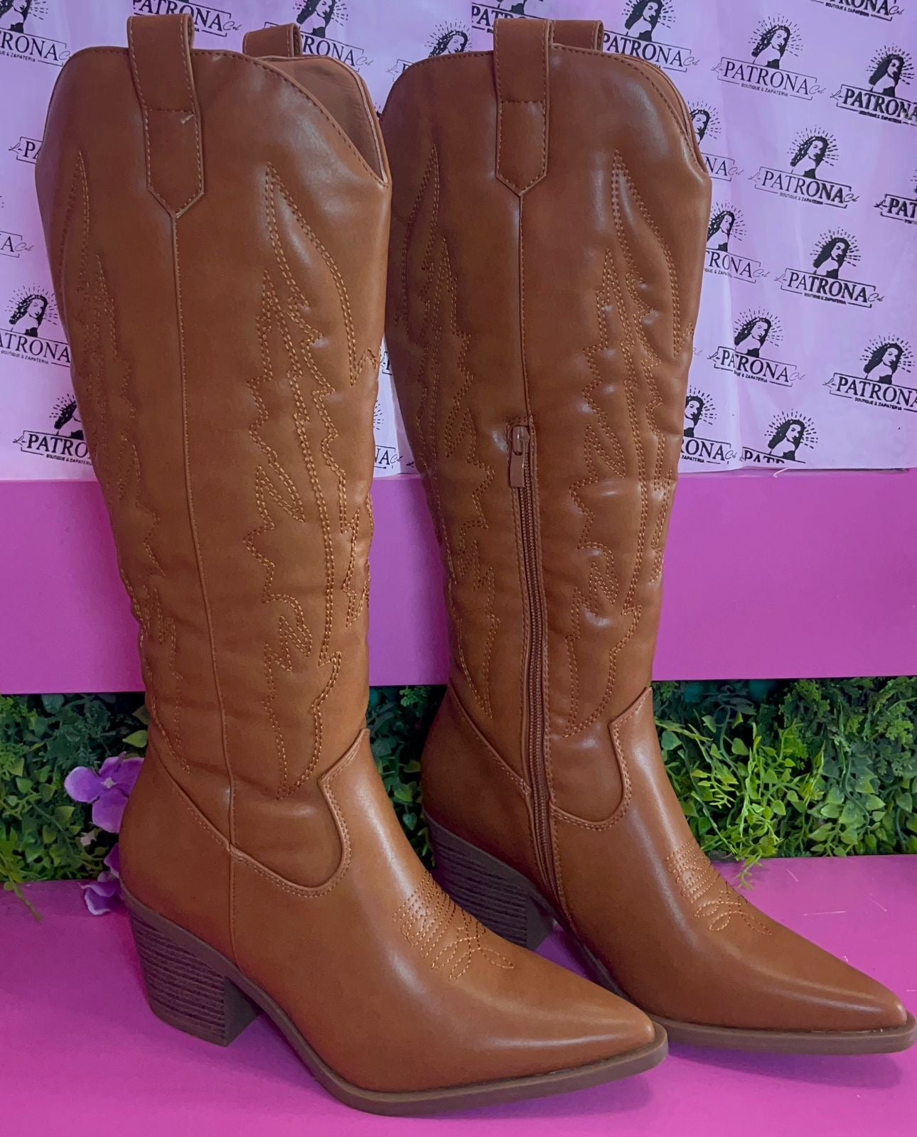 Bota vaquera café LAILA