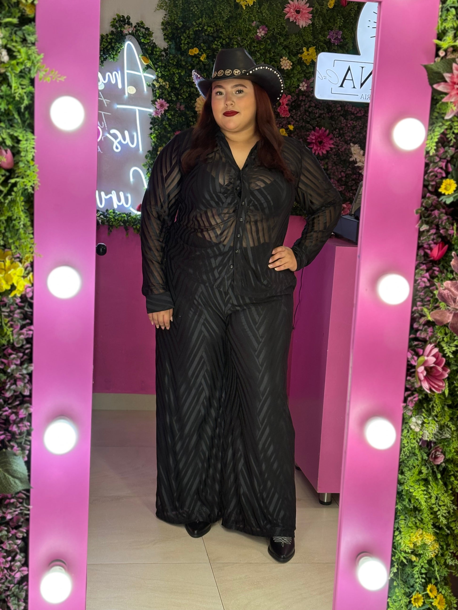 Set negro regular y curvy