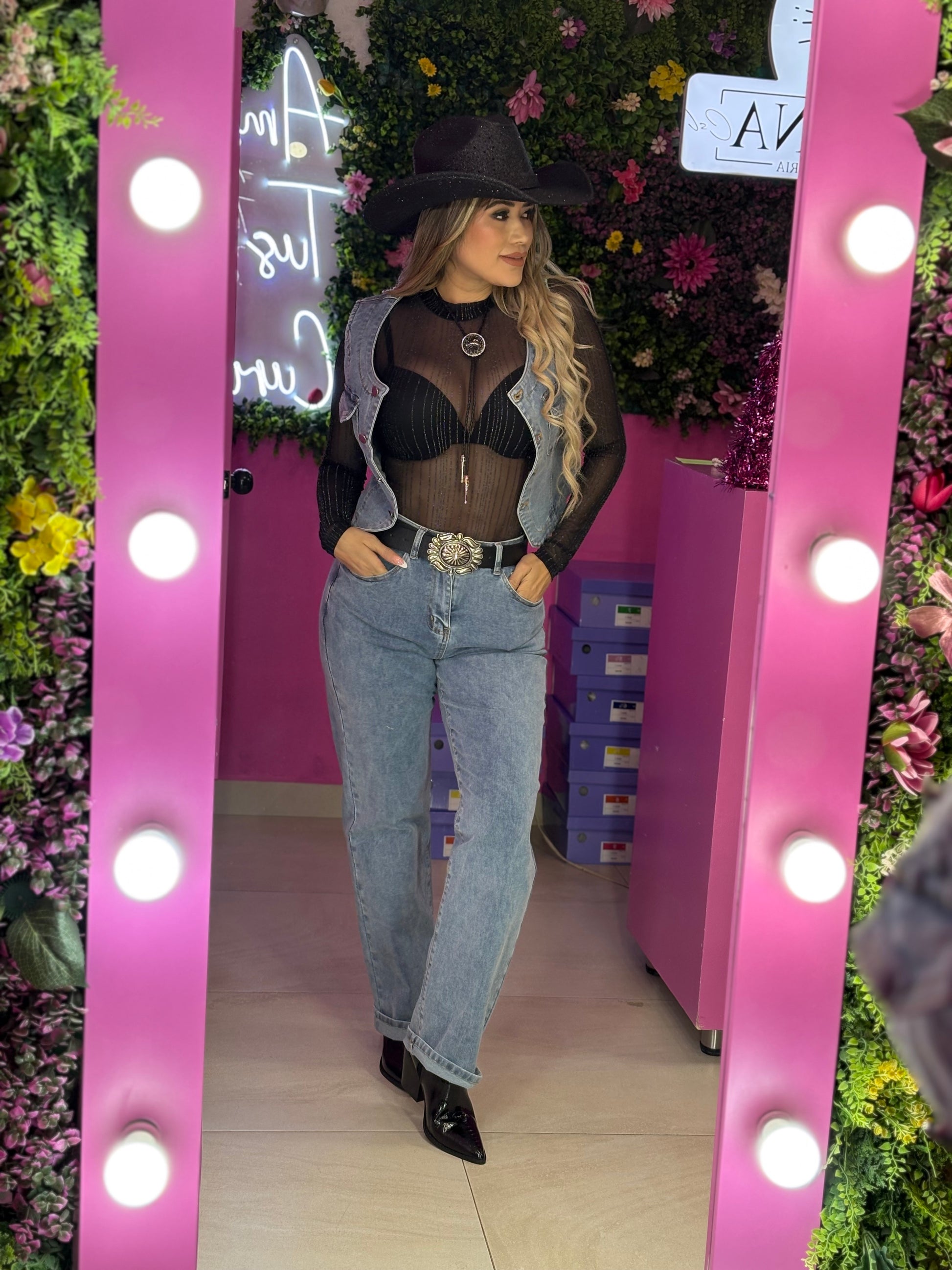 Set mezclilla pantalon y chaleco