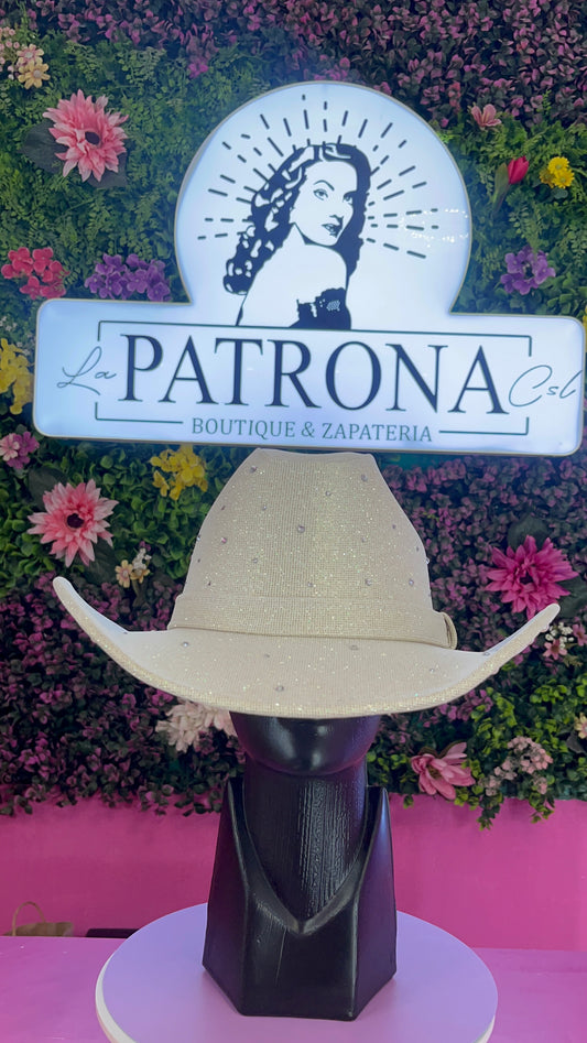 Sombrero glitter con brillos