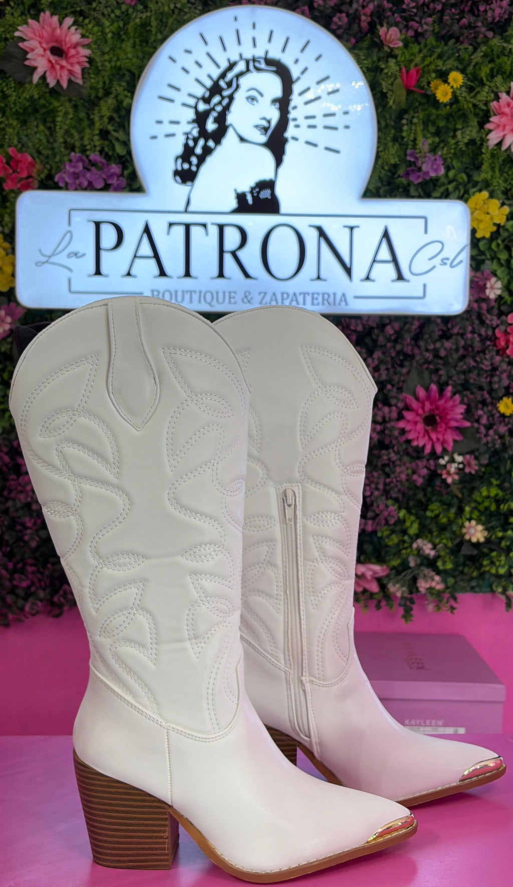 Bota Kate blanca