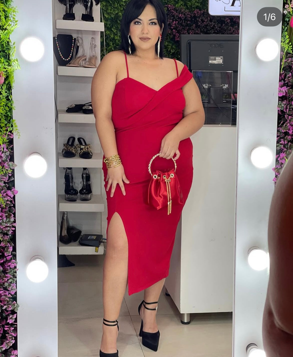 Vestido curvy rojo