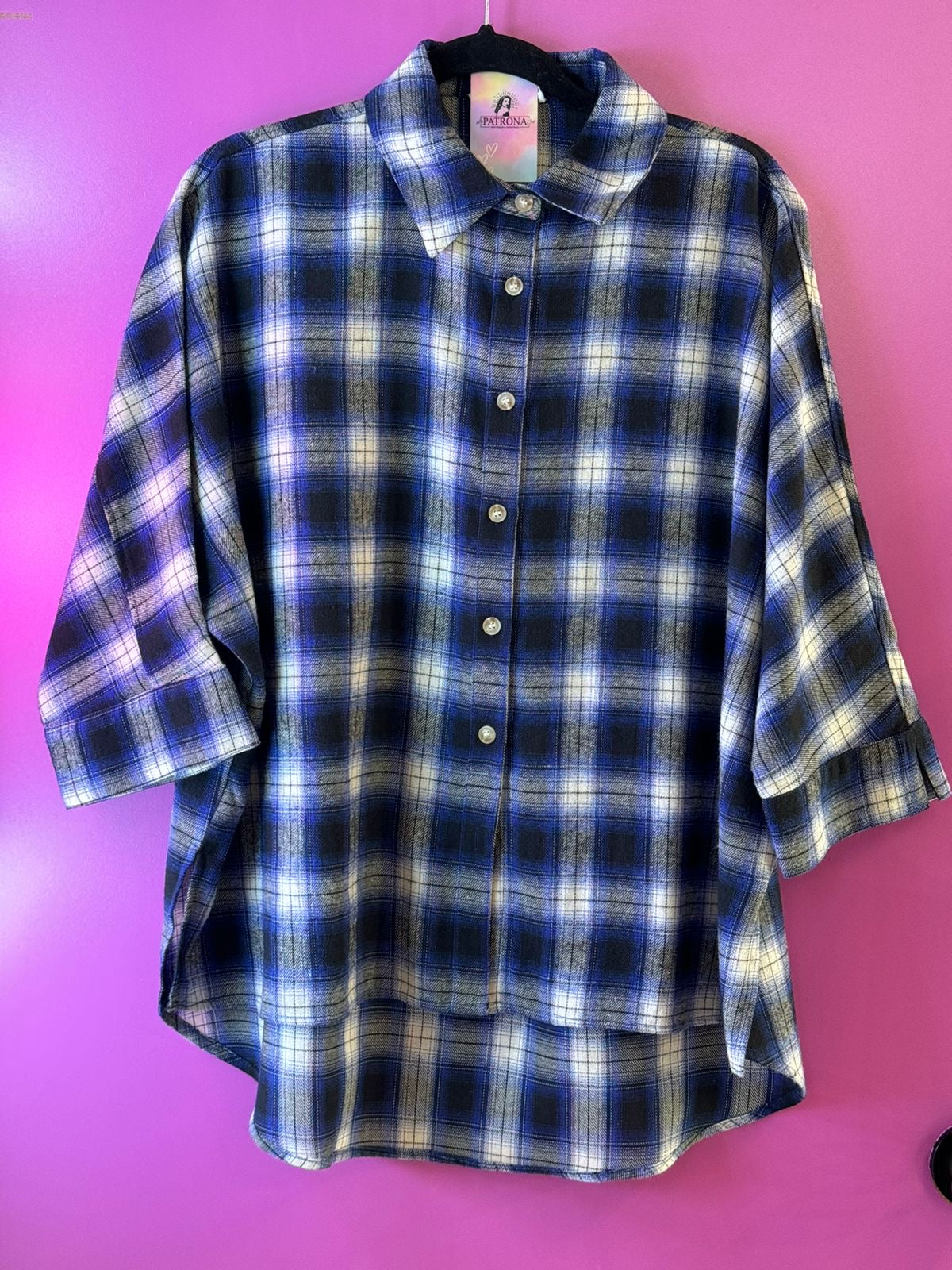 Camisa cuadros azul