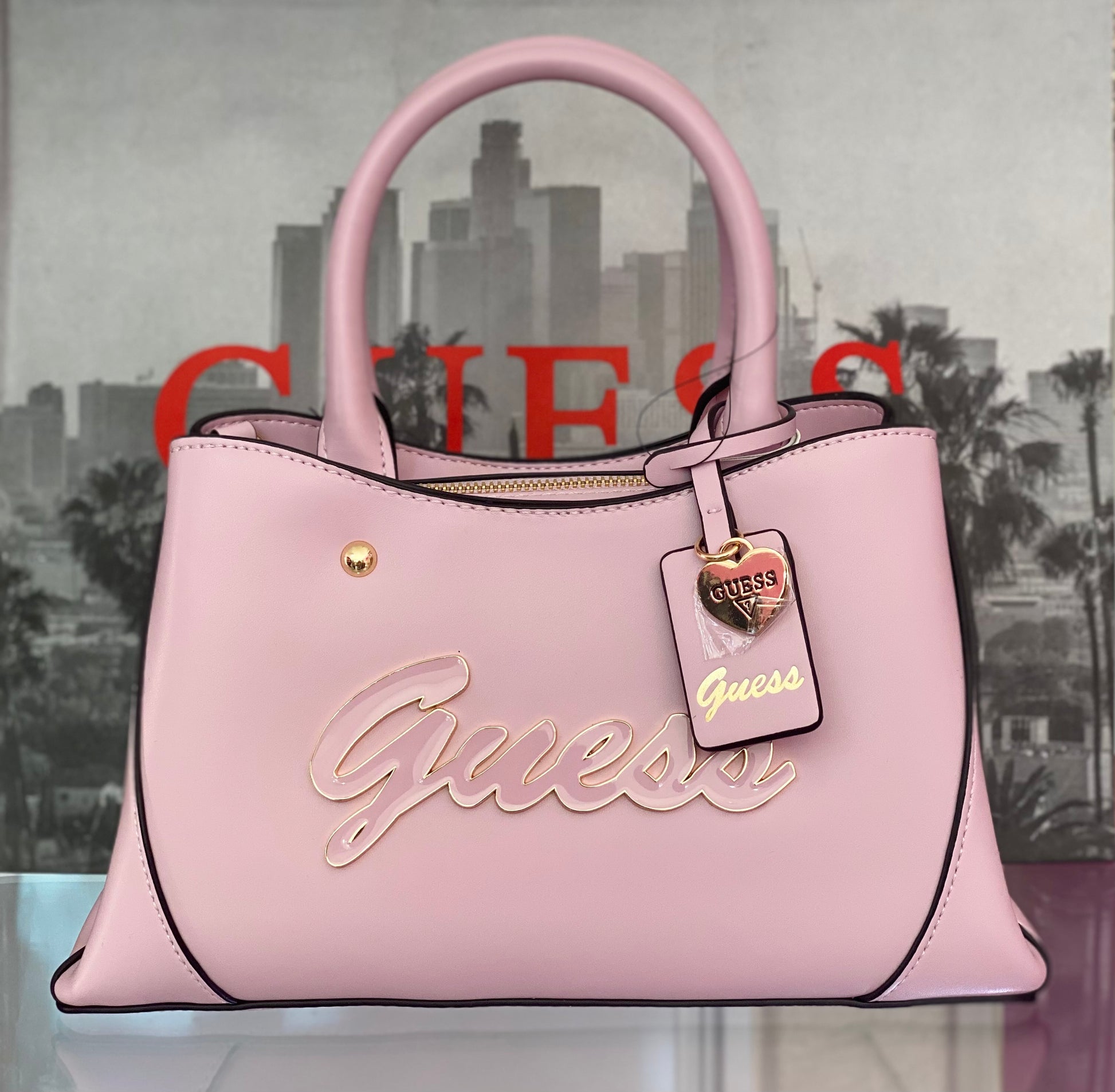 Bolsa rosa GUESS