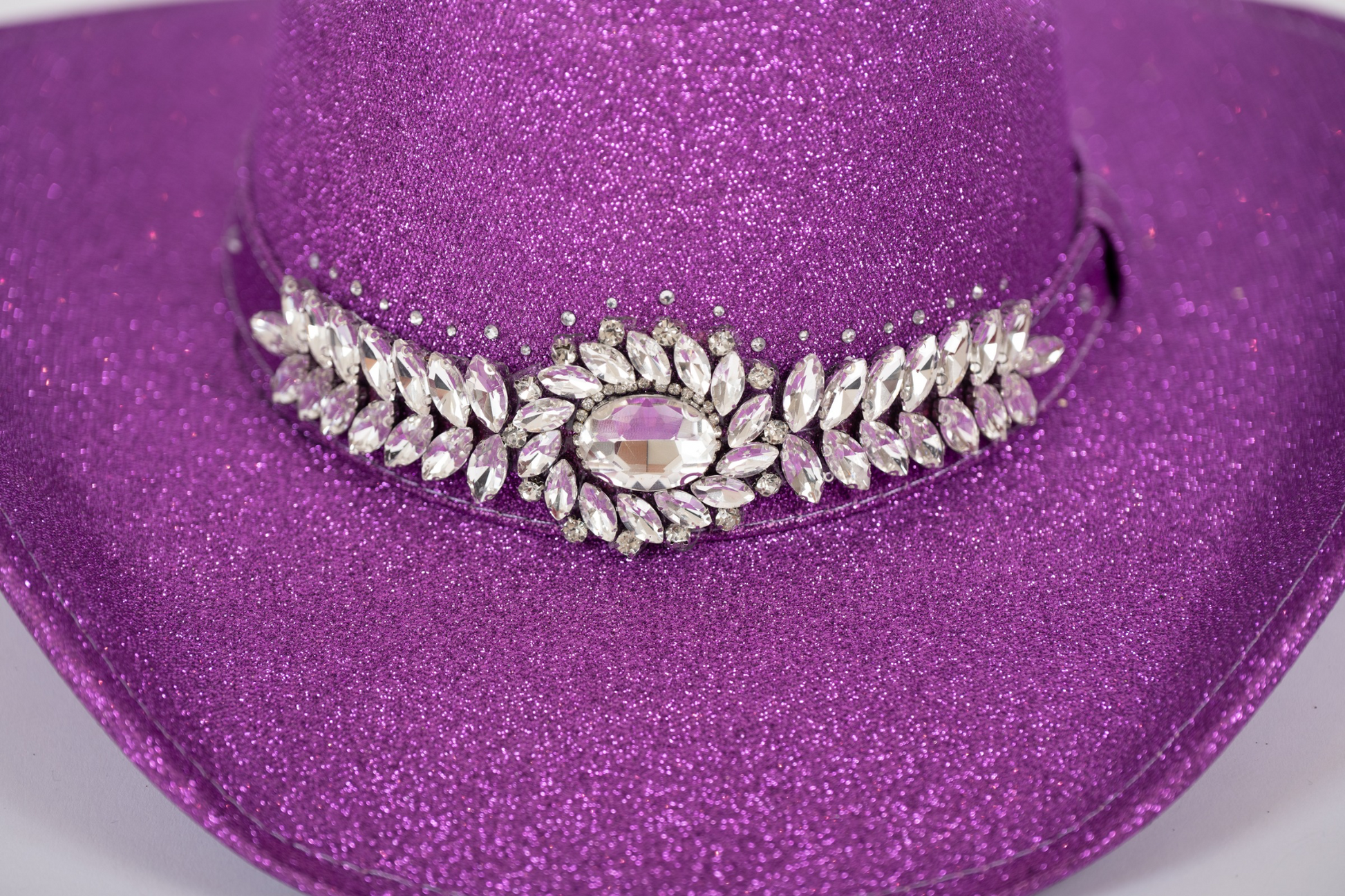 Sombrero morado glitter