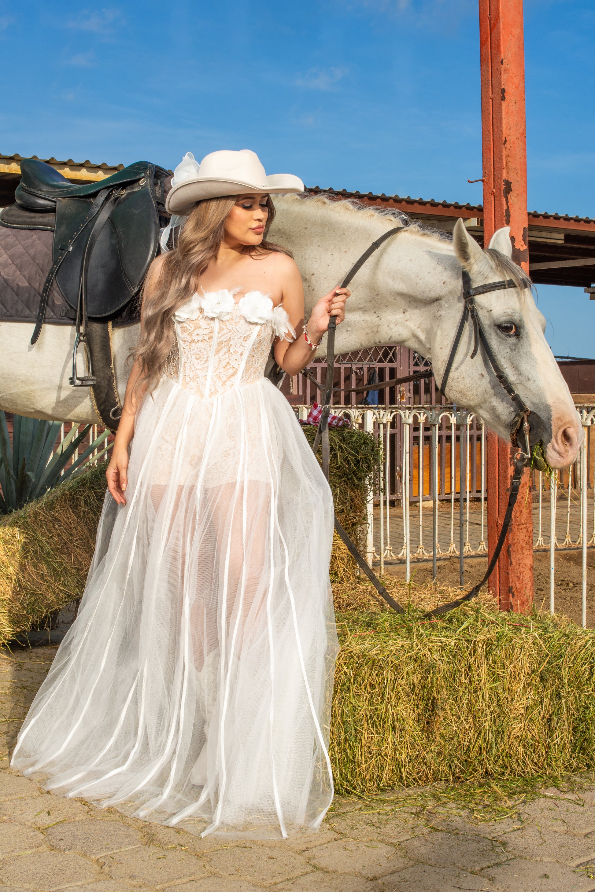 Jumper de encaje de novia