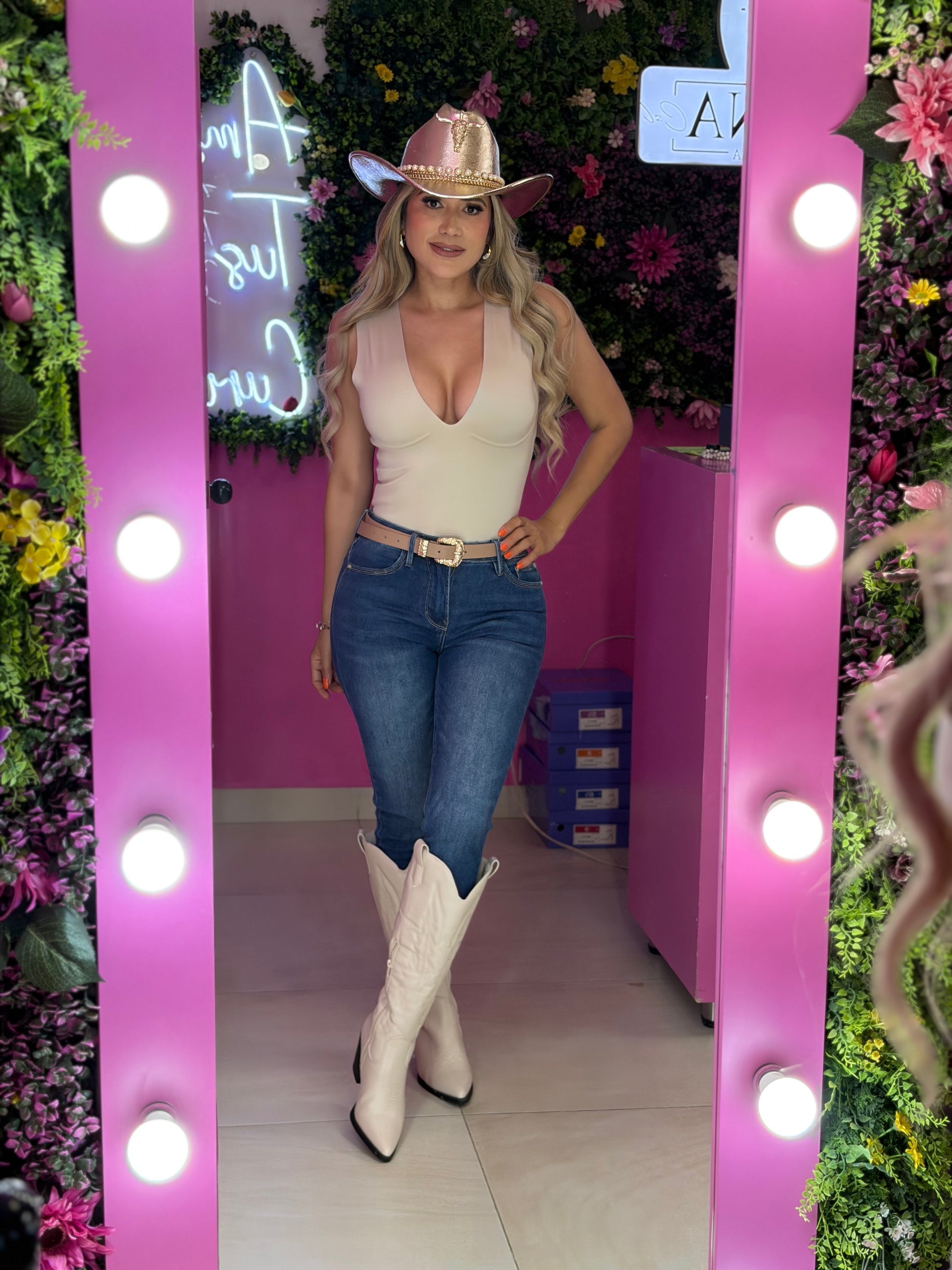 Panty blusa beige tipo faja