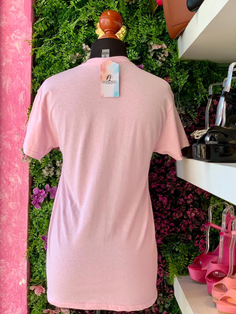 Playera barbie rosa
