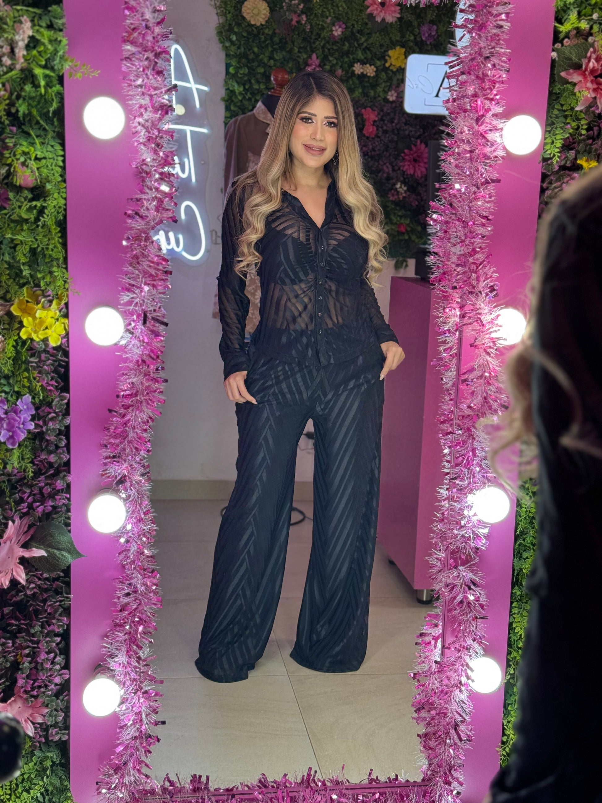 Set negro regular y curvy