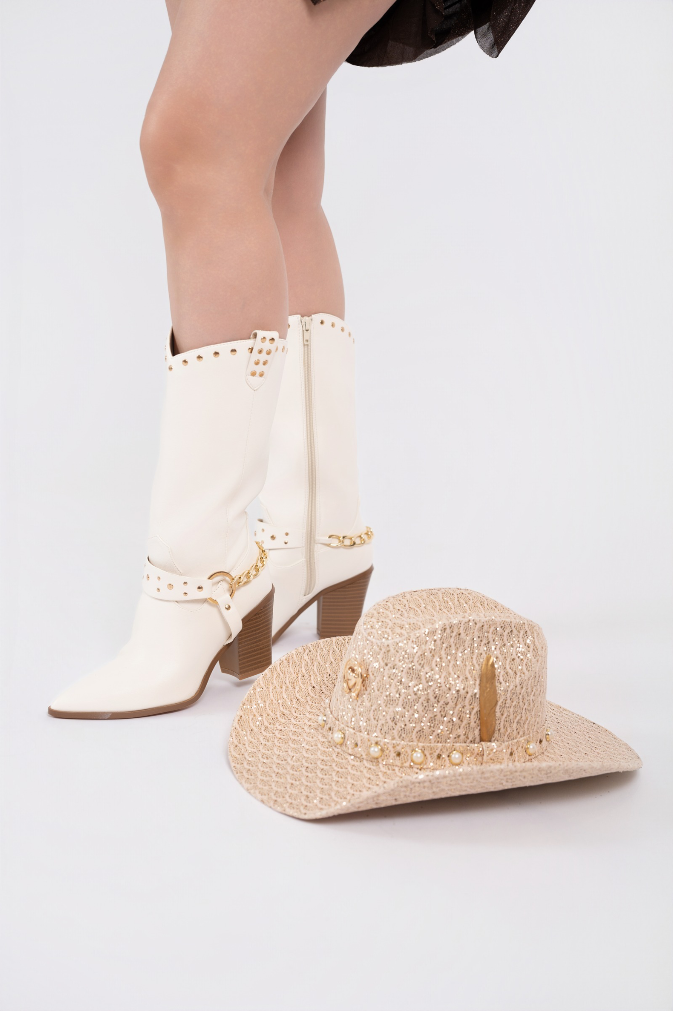 Bota STUDD blanca