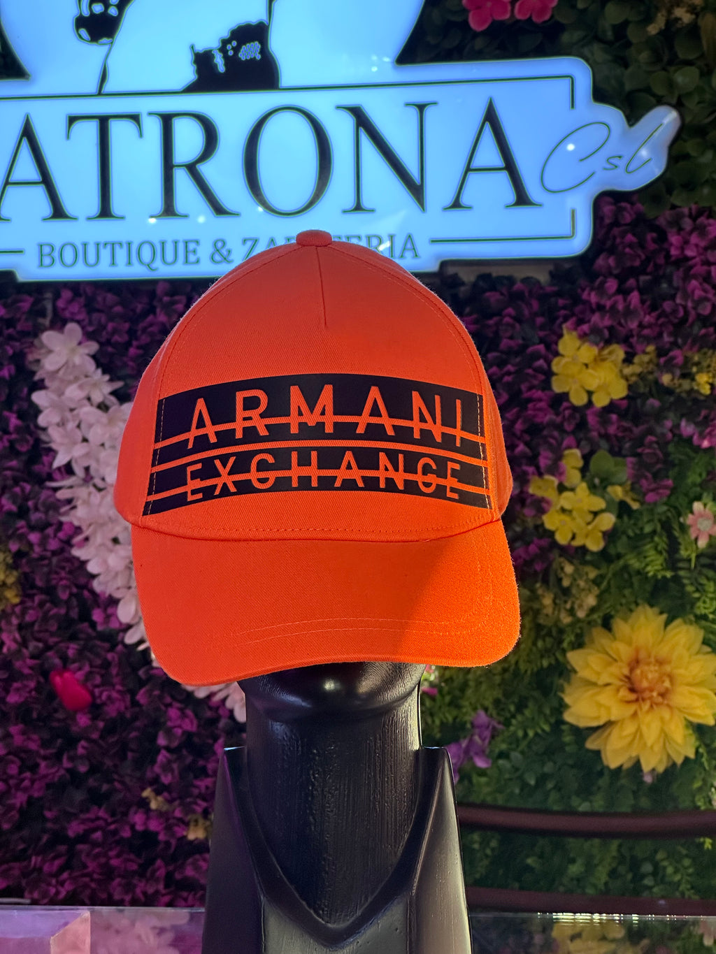 Gorra naranja Armani Exchange