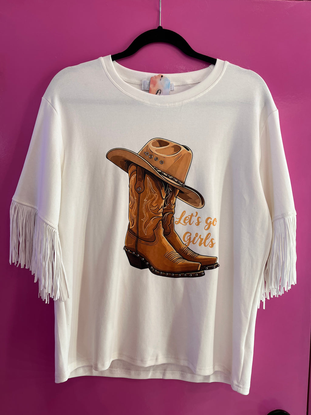 Blusón blanco barbas bota