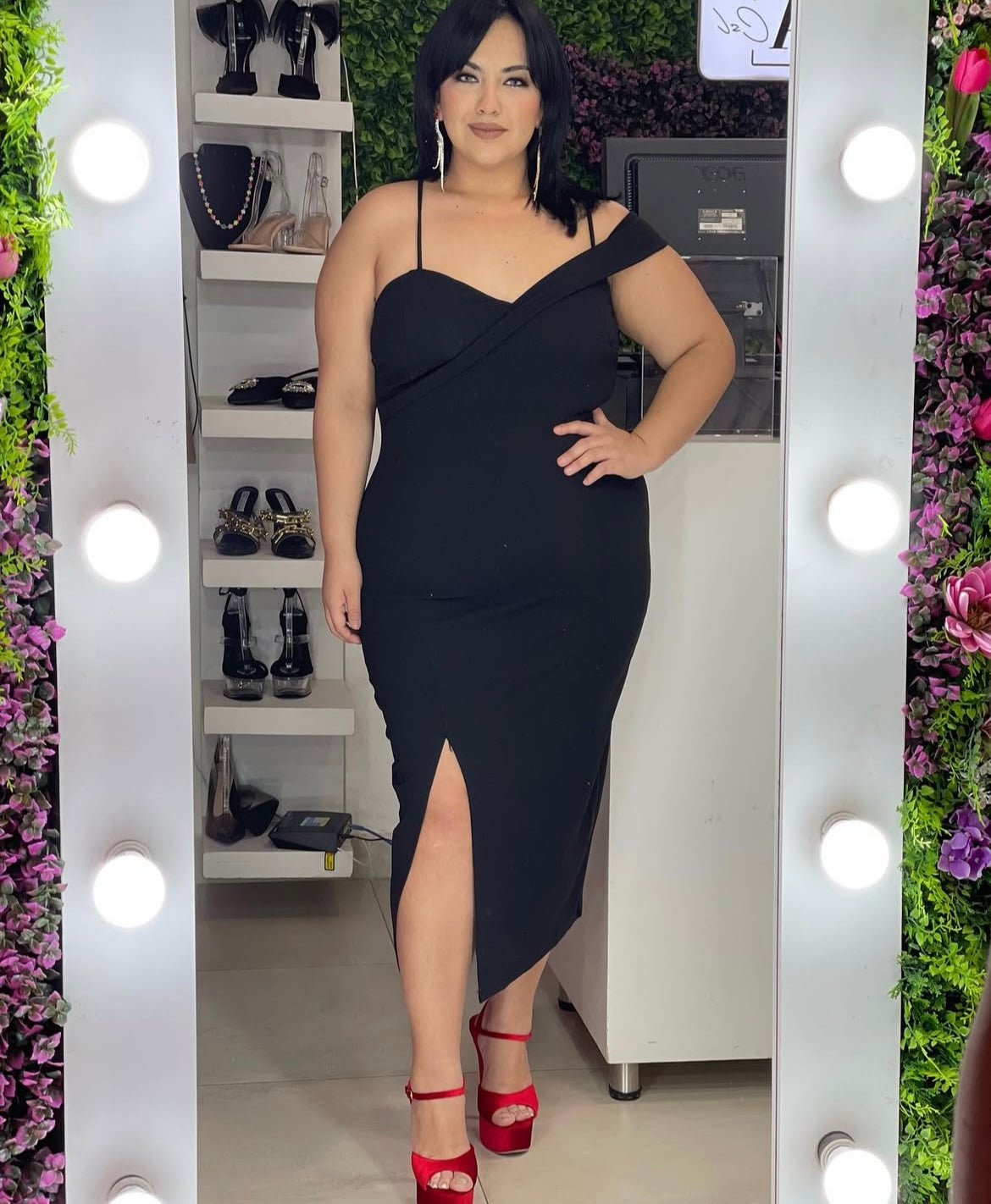 Vestido curvy negro
