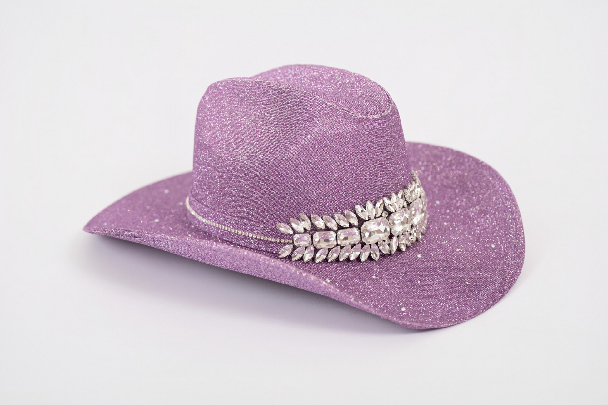 Sombrero lila glitter