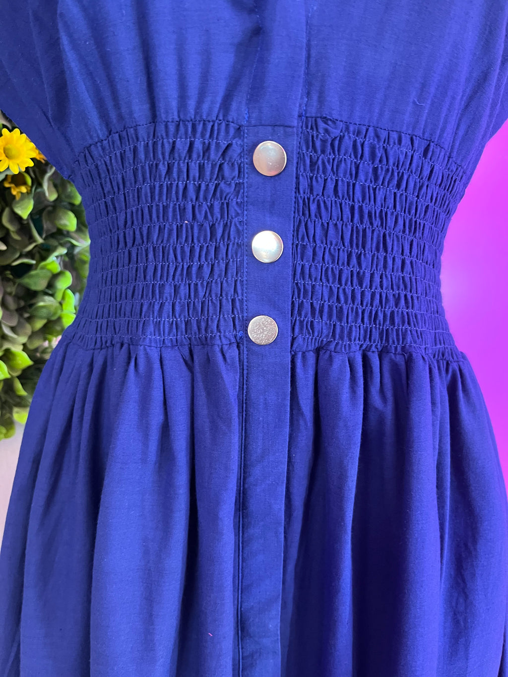 Vestido azul largo