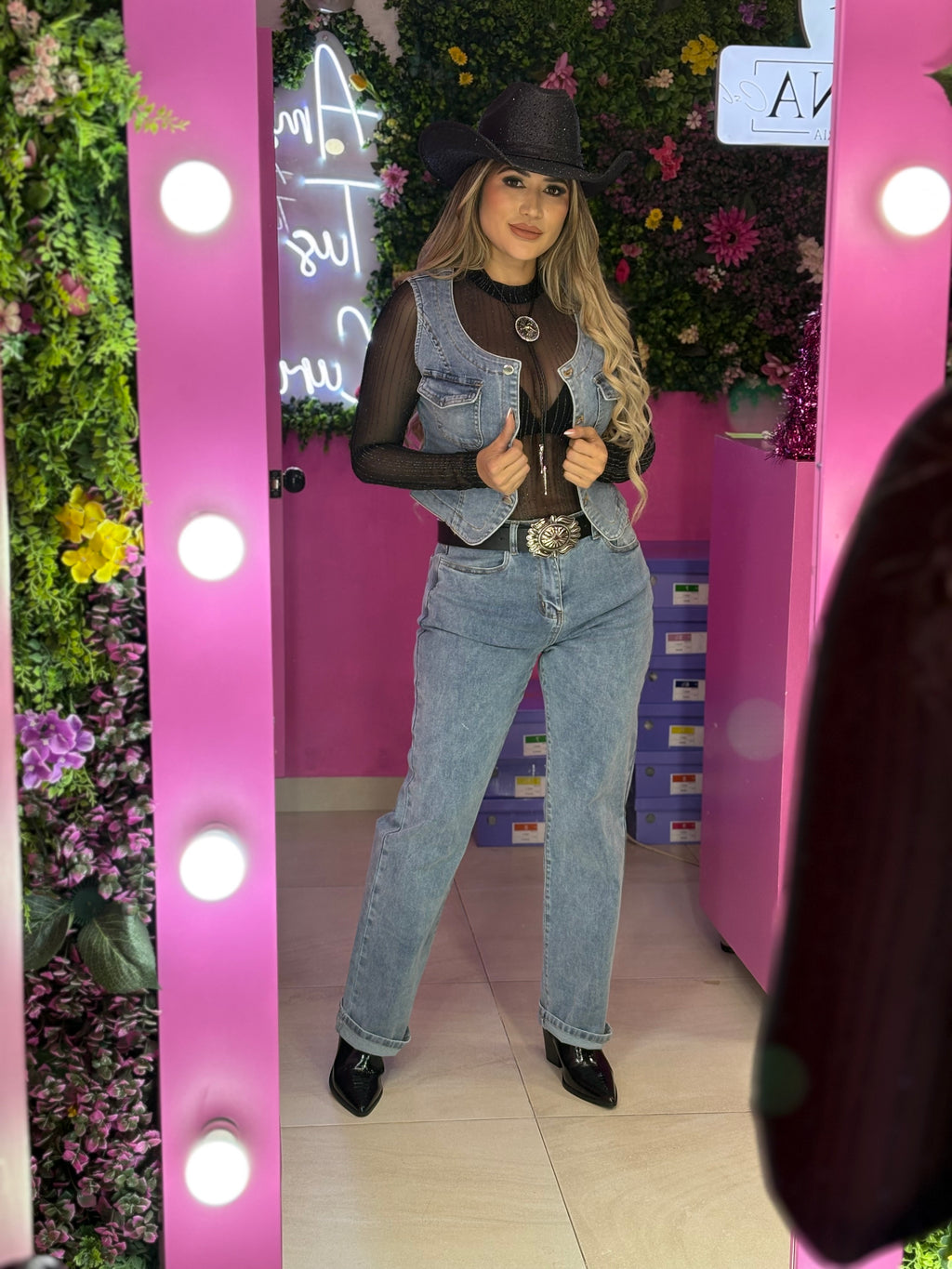 Set mezclilla pantalon y chaleco