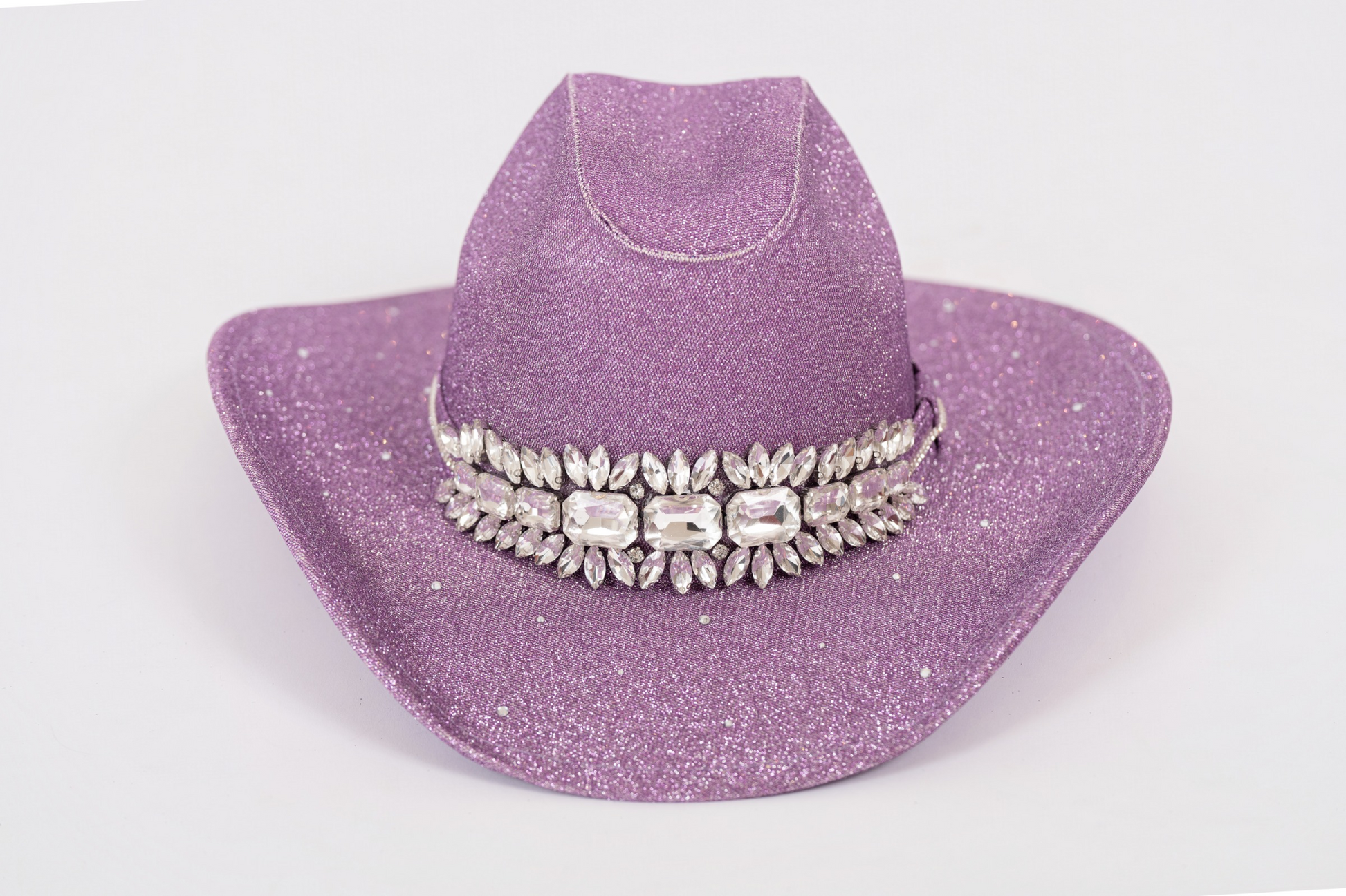 Sombrero lila glitter