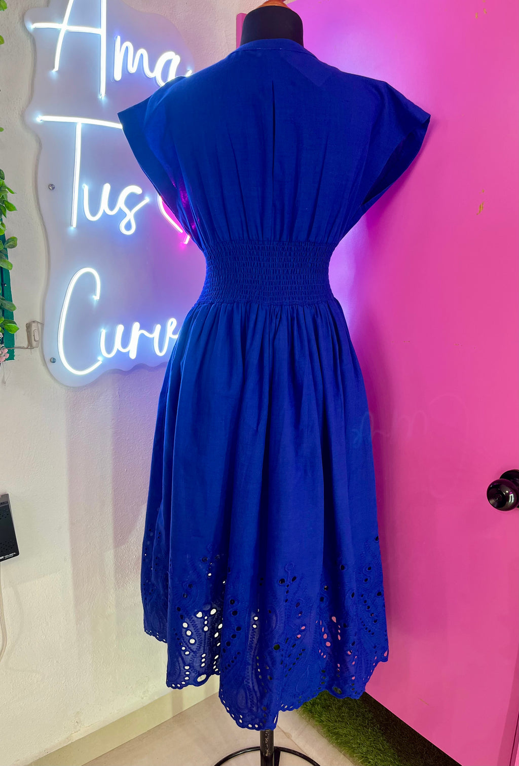 Vestido azul largo