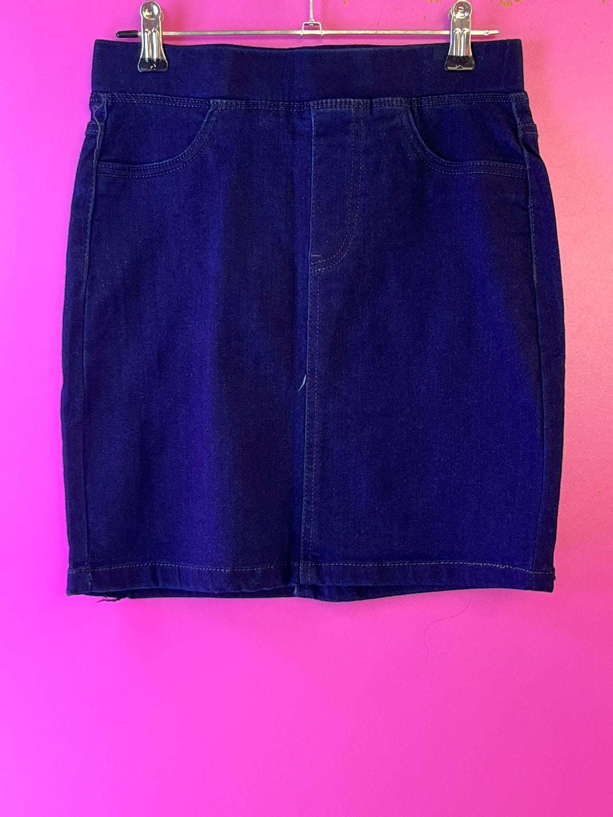 Falda mezclilla azul fuerte