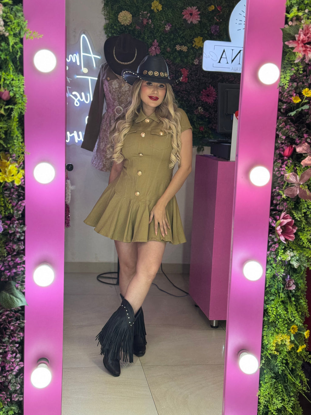 Vestido café