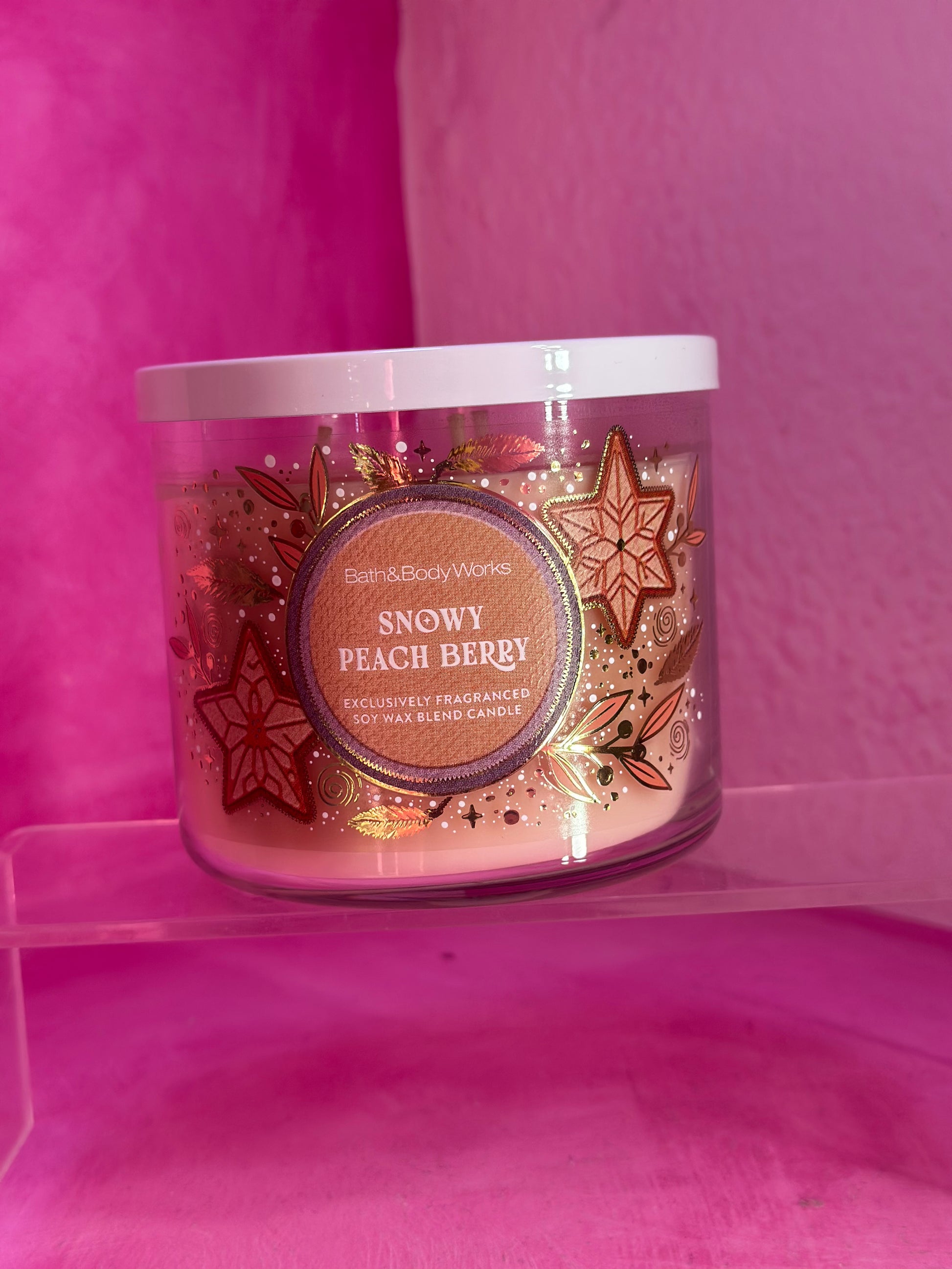 Vela Snowy Peach Berry “BATH&BODYWORKS”