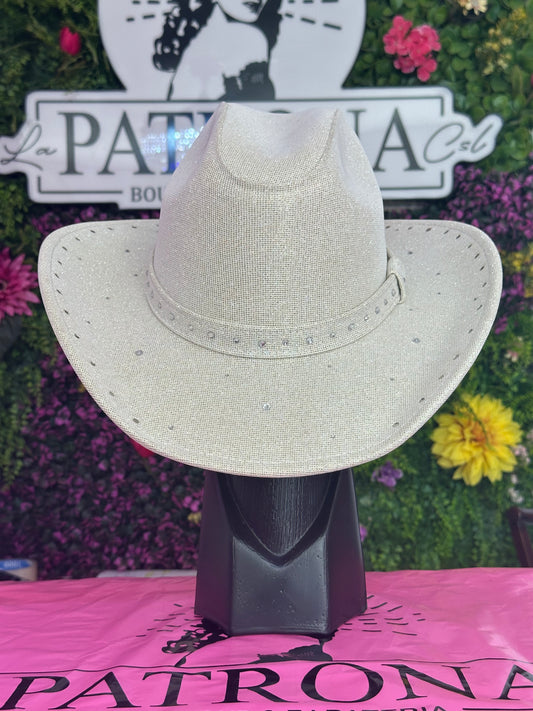 Sombrero glitter con brillos