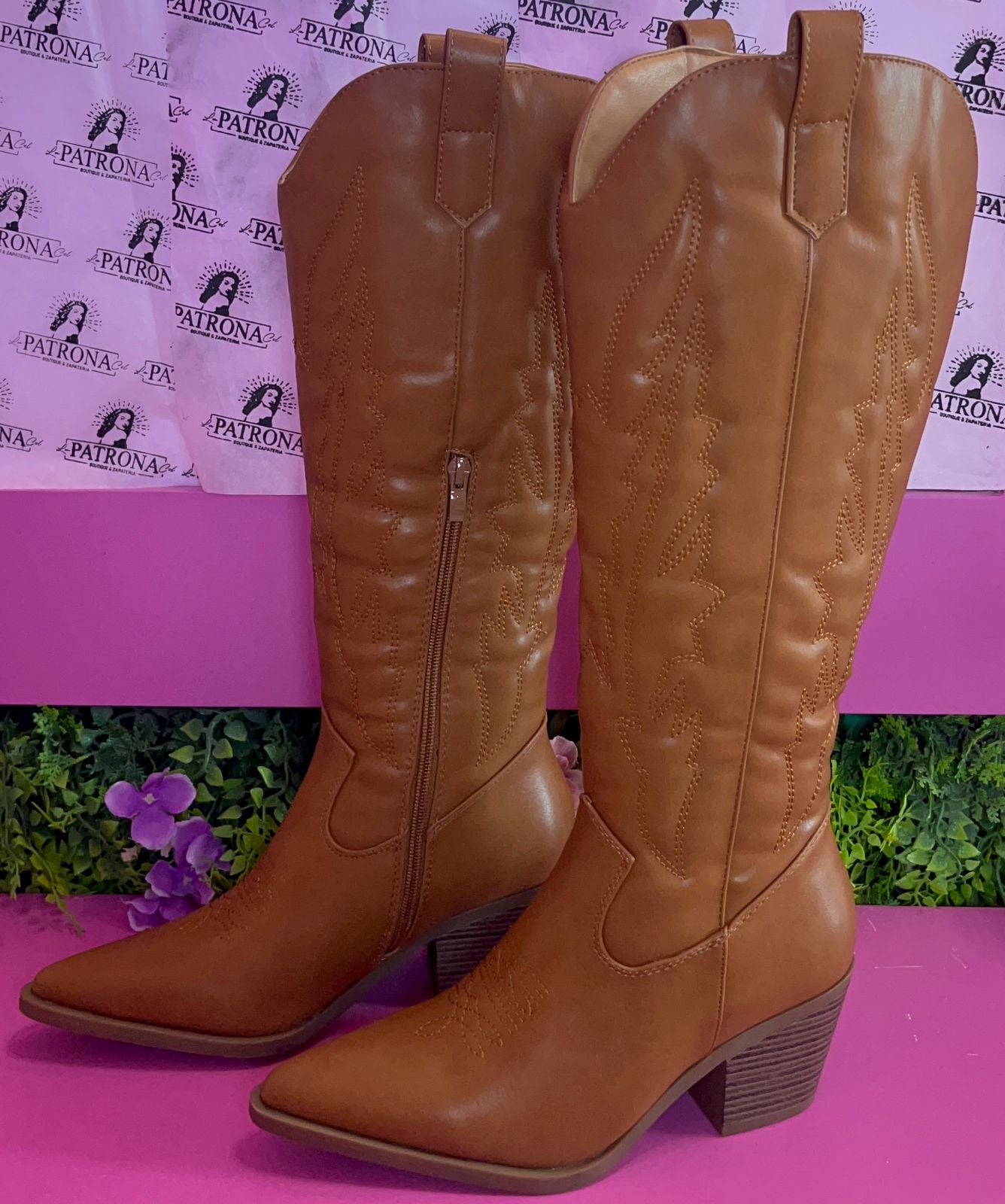 Bota vaquera café LAILA