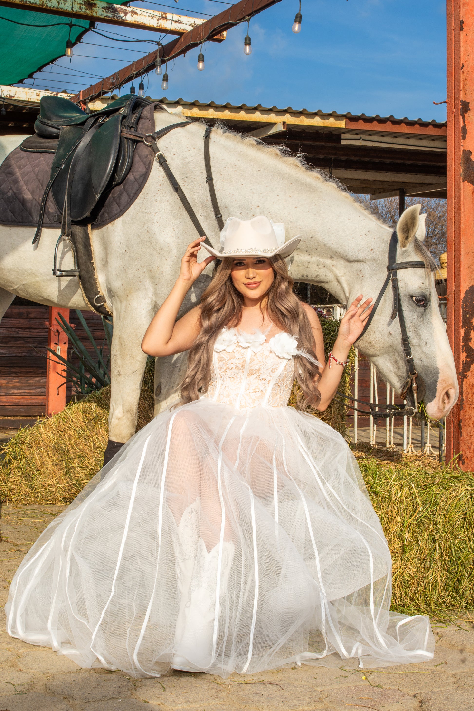 Jumper de encaje de novia
