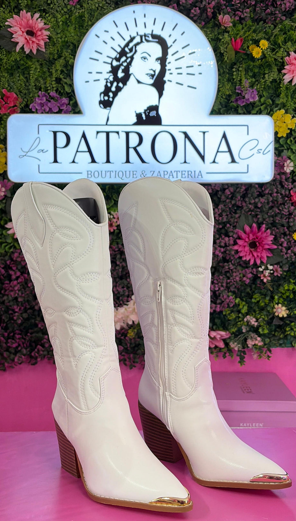Bota Kate blanca