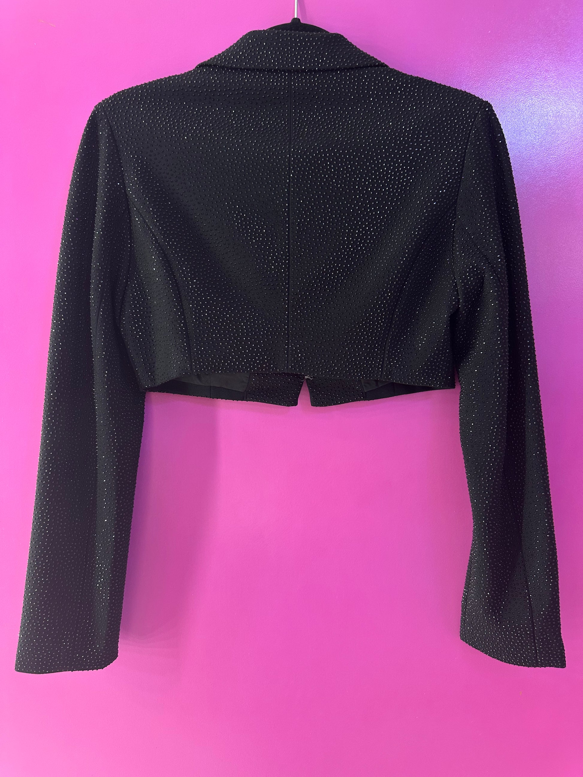 Blazer negro con brillos