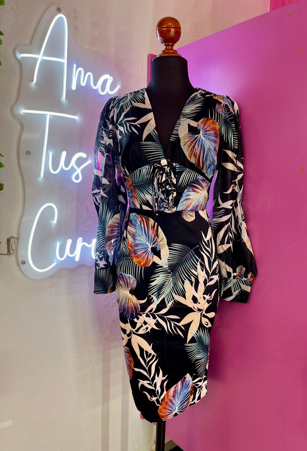 Vestido multicolor flores