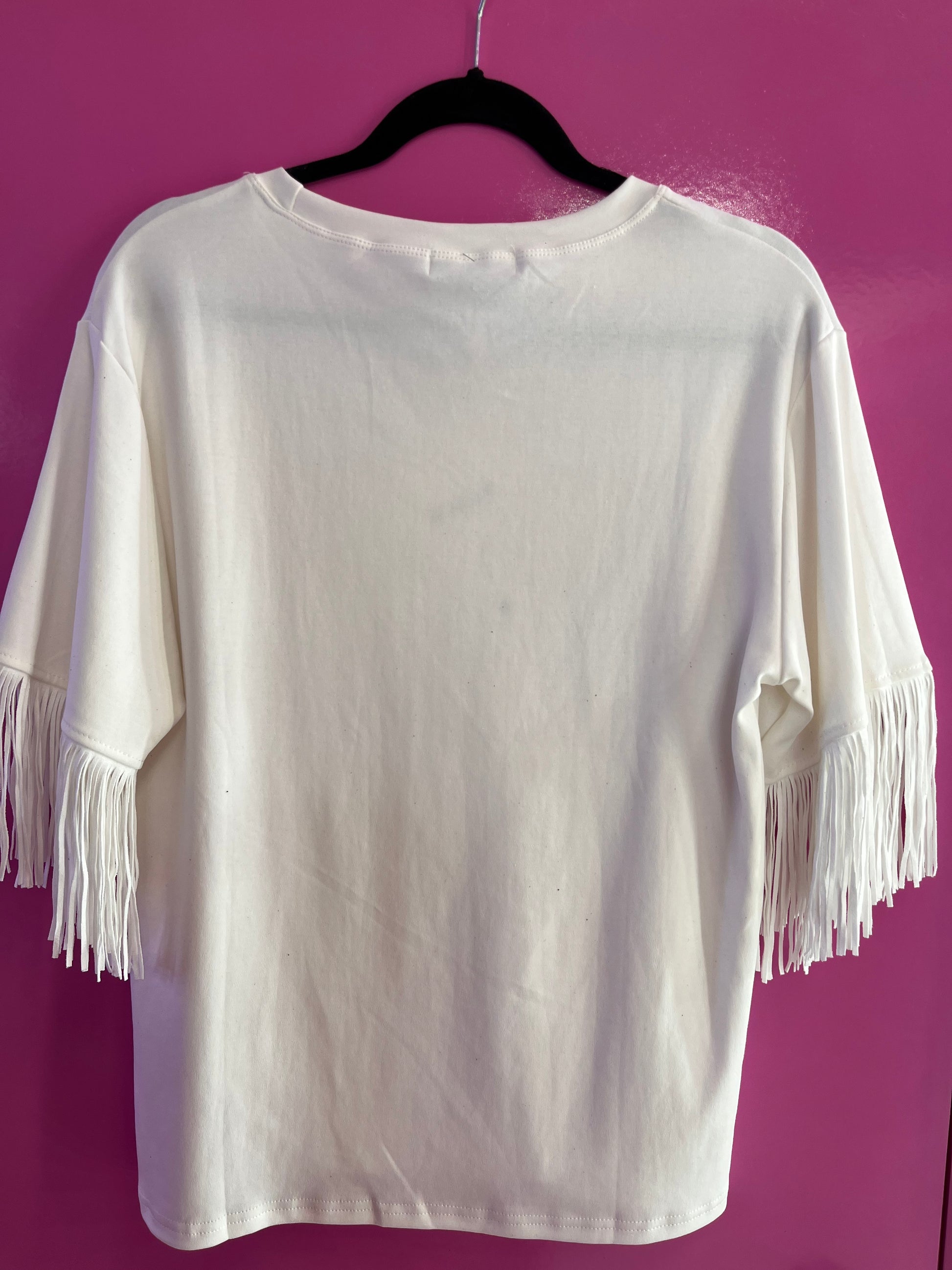 Blusón blanco barbas bota