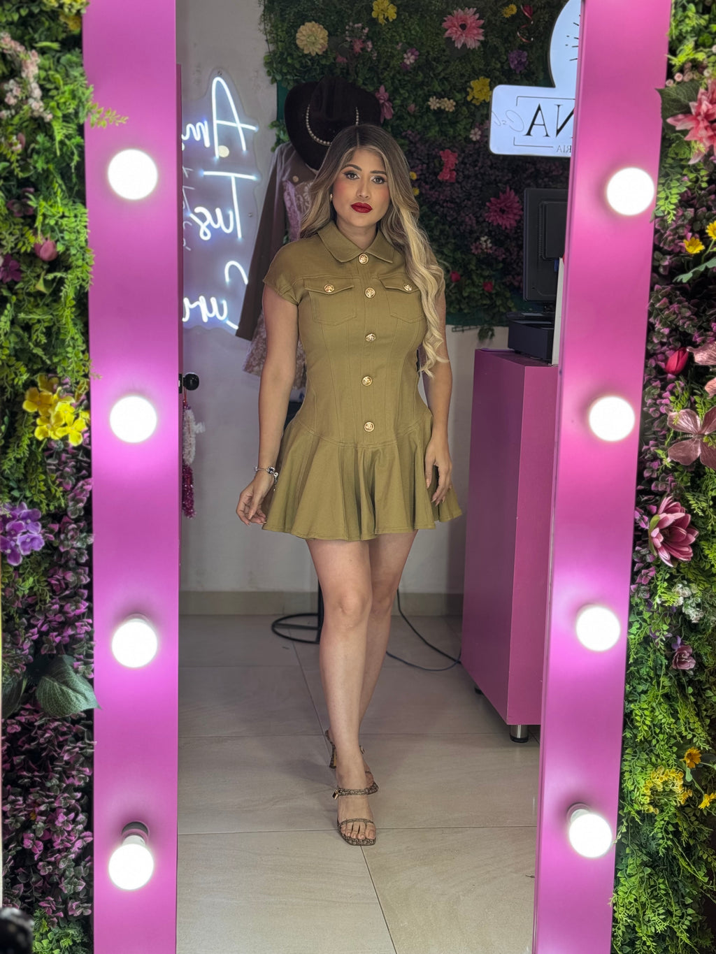 Vestido café