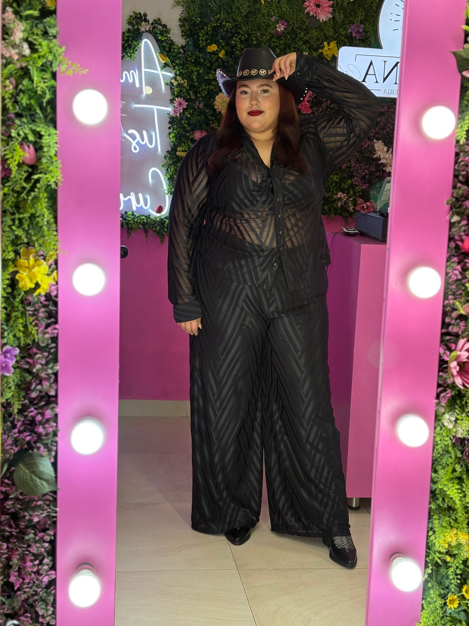 Set negro regular y curvy
