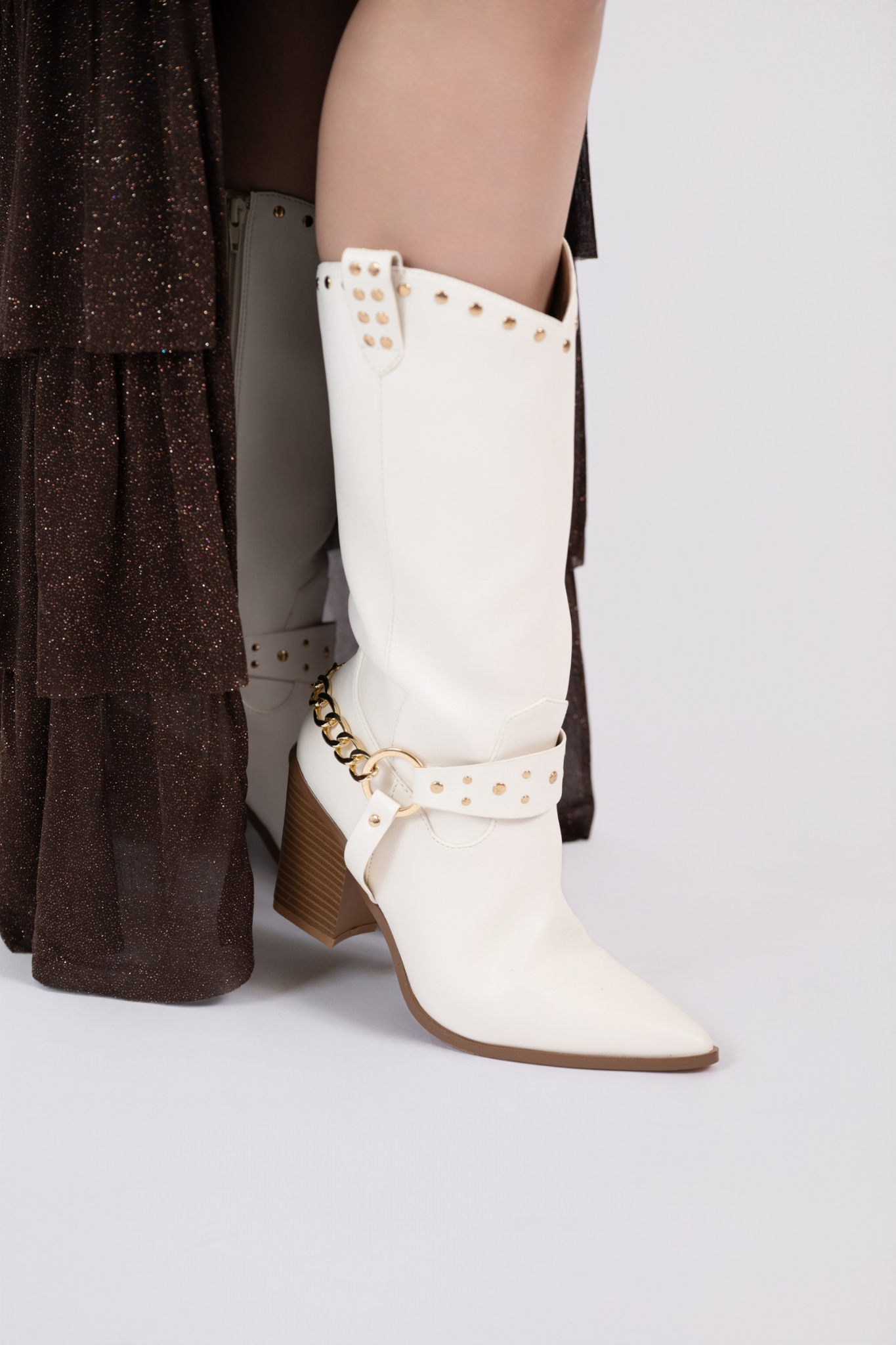 Bota STUDD blanca