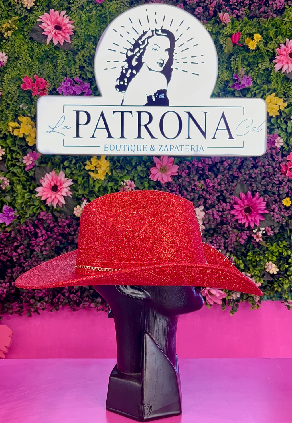 Sombrero rojo glitter