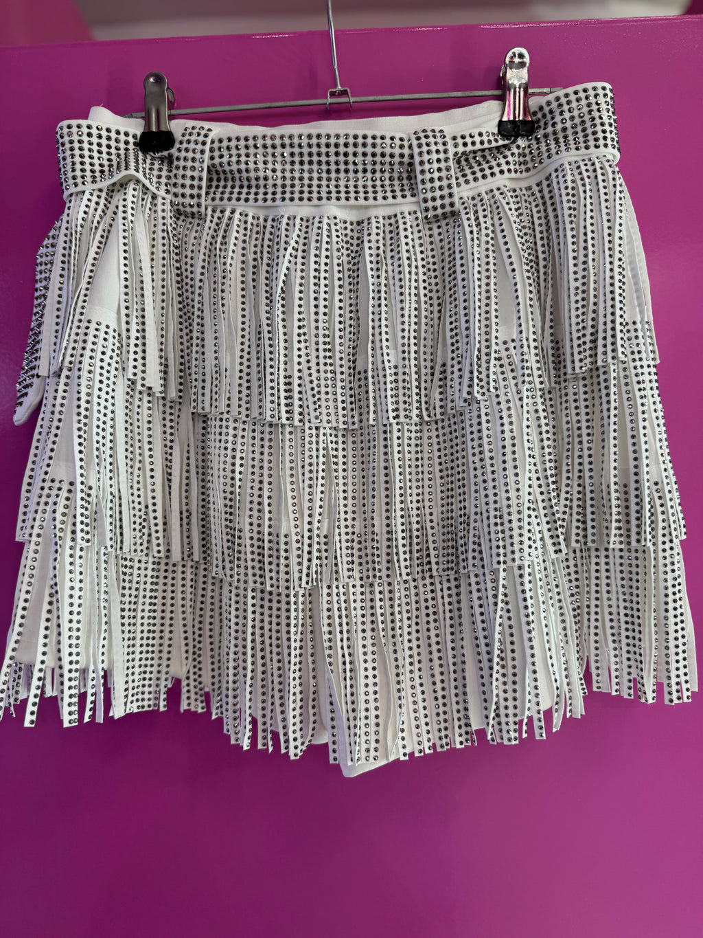 Short falda barbas blanco