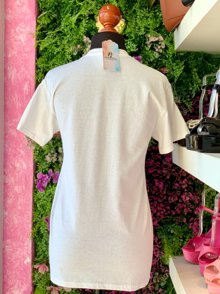 Playera barbie Blanca