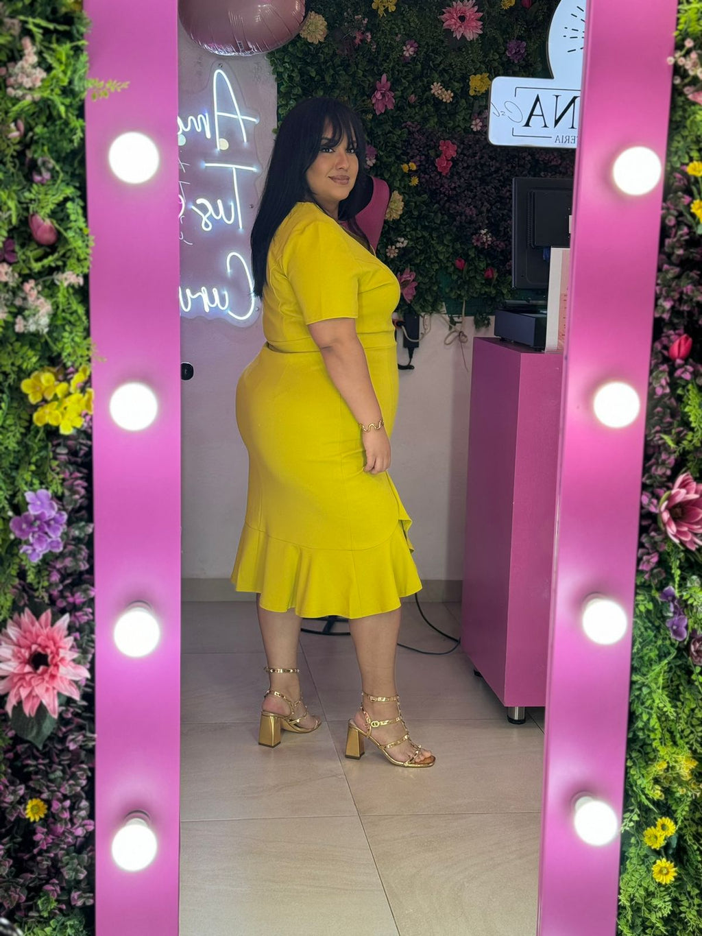 Vestido lime curvy